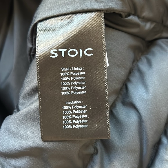 STOIC INSULATED ZIP UP BLACK‎ PUFFER JACKET Men’s Size M - Picture 7 of 7